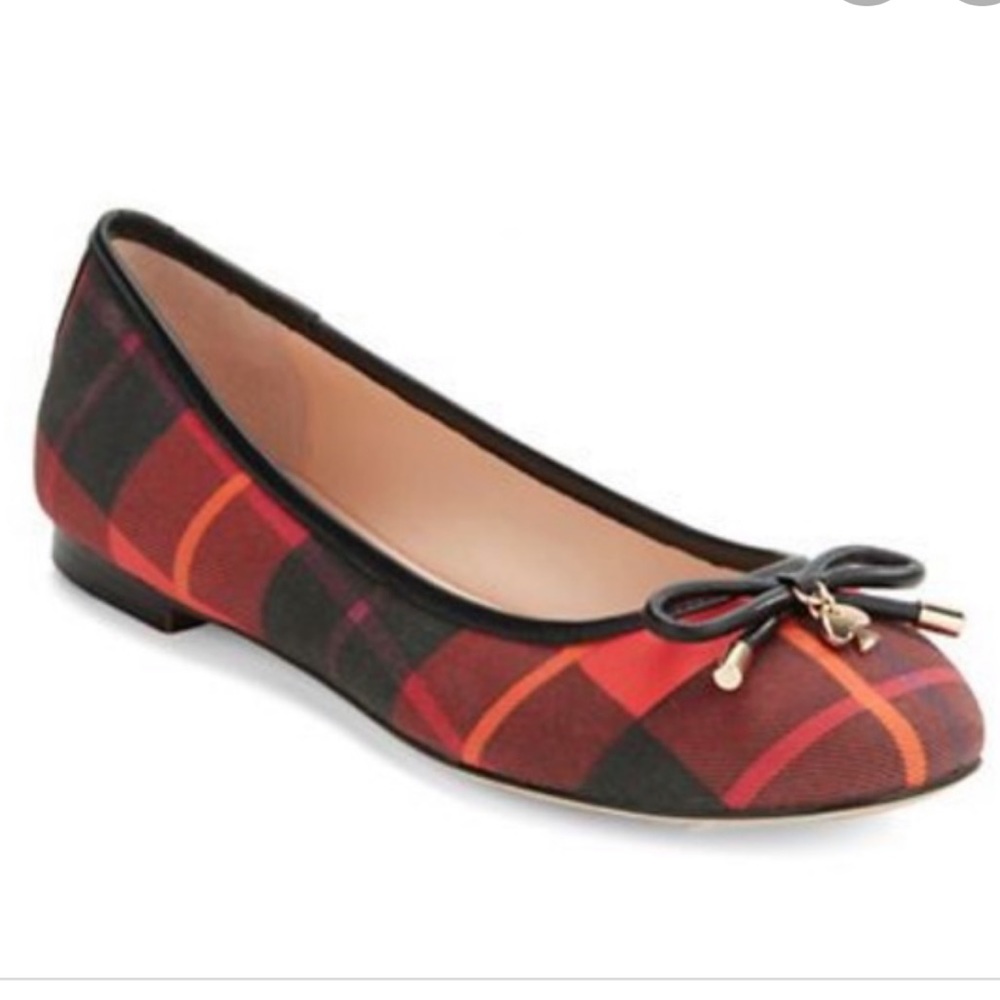 Kate spade plaid Willa flat